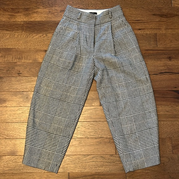 J. Crew High-rise tapered pant in Glen plaid size 00 - Picture 3 of 8